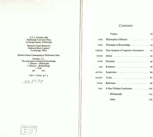 The Expression of Historical Knowledge