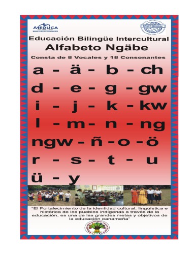 Alfabeto Ngäbe. Alfabeto BriBri. Alfabeto Kuna. Alfabeto Emberá. Alfabeto Naso Teribe. Alfabeto Wounaan