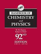 CRC handbook of chemistry and physics.