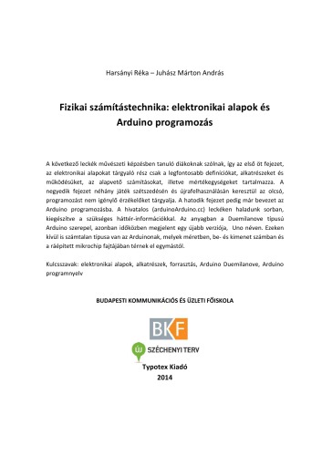 Fizikai számítástechnika: elektronikai alapok és Arduino programozás
