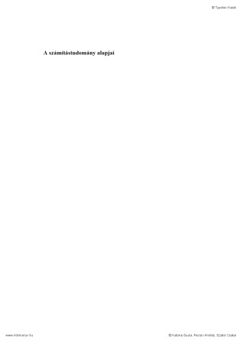 A számítástudomány alapjai