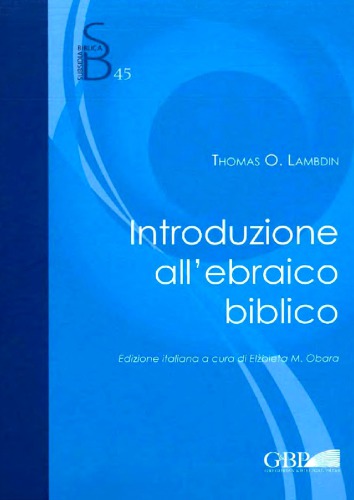 Introduzione all’ebraico biblico