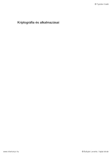 Kriptográfia ​és alkalmazásai