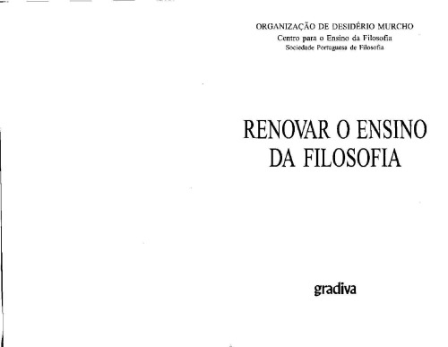 Renovar o ensino da filosofia