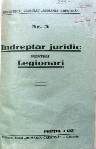 Indreptar juridic pentru Legionari