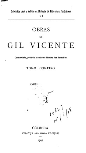 Obras de Gil Vicente