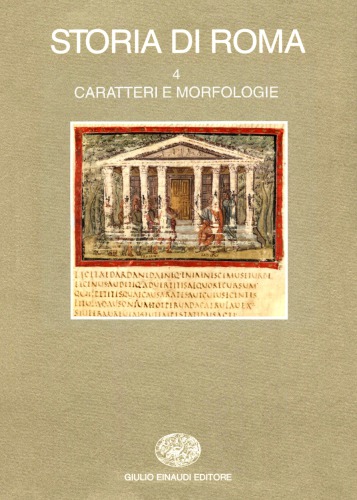 Storia di Roma. Caratteri e morfologie
