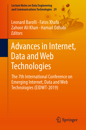 Advances in Internet, Data and Web Technologies: The 7th International Conference on Emerging Internet, Data and Web Technologies (EIDWT-2019)