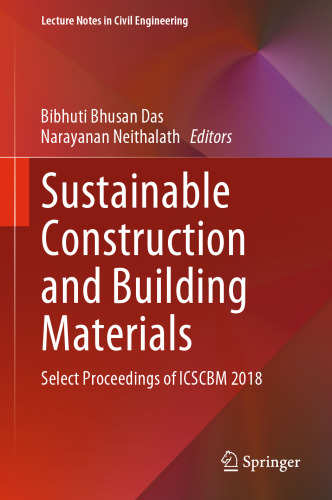 Sustainable Construction and Building Materials: Select Proceedings of ICSCBM 2018