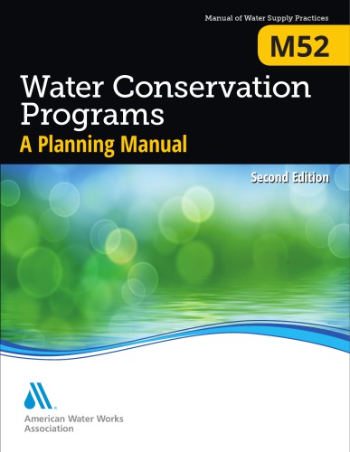 Water conservation programs : a planning mannual