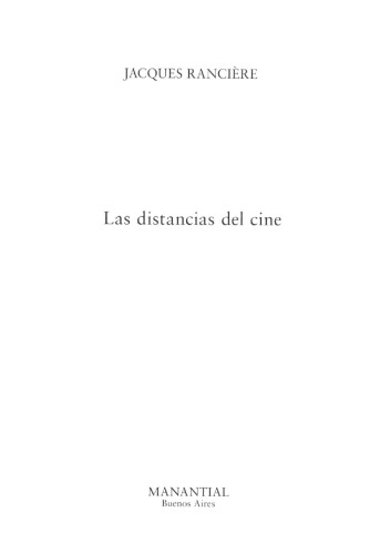 Las Distancias Del Cine