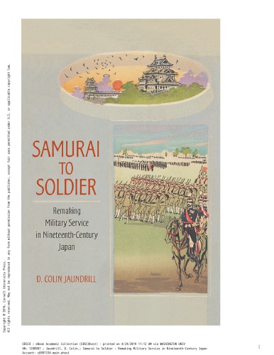 Samurai to Soldier：Remaking Military Service in Nineteenth-Century Japan