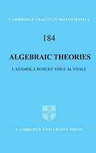Algebraic theories: a categorical introduction to general algebra