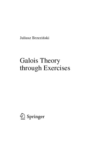 Galois theory through exercises