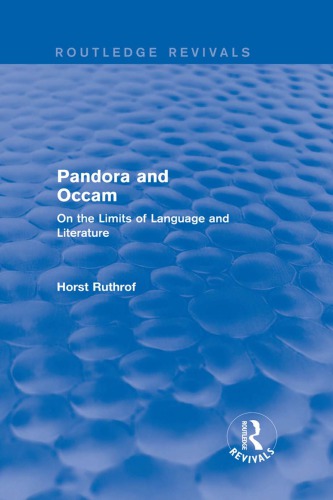 Pandora and Occam: on the limits of language and literature