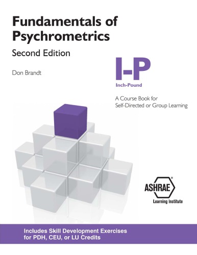 Fundamentals of psychrometrics