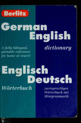 German-English, English-German Dictionary