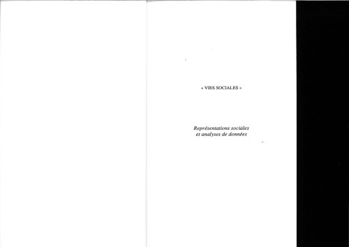 Représentations sociales et analyses de données
