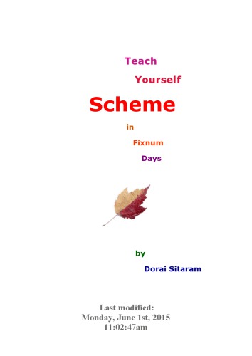 Teach yourself Scheme in Fixnum Days