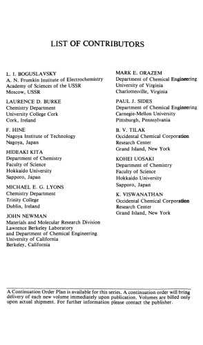Modern Aspects of Electrochemistry №18