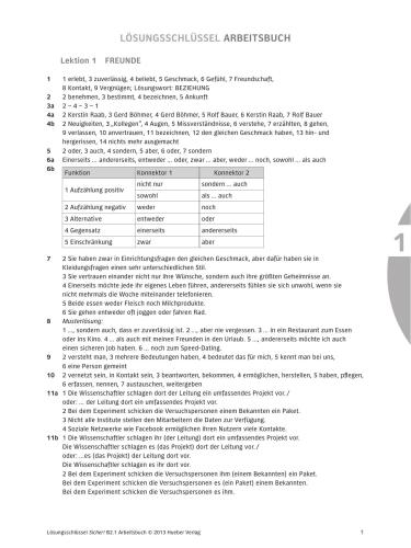 Sicher! B2.1 : Deutsch als Fremdsprache / Kurs- und Arbeitsbuch mit MP3-CD zum Arbeitsbuch, Lektion 1–6