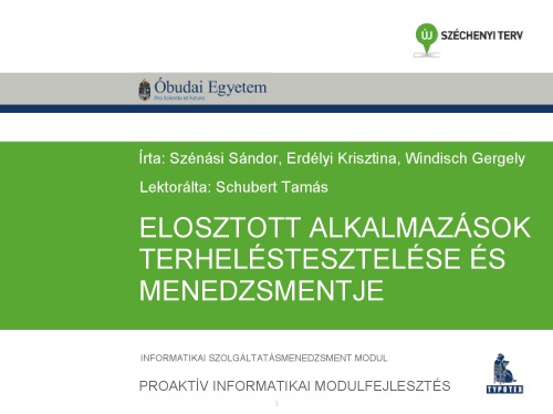 Elosztott alkalmazások terheléstesztelése és menedzsmentje