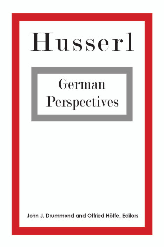 Husserl : German perspectives