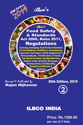 ILBCO’s Food Safety and Standards Act, 006 and Rules, 011 Part  [, 0th&nbsp;ed.]