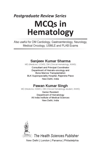 MCQs in Hematology: Postgraduate Review Series