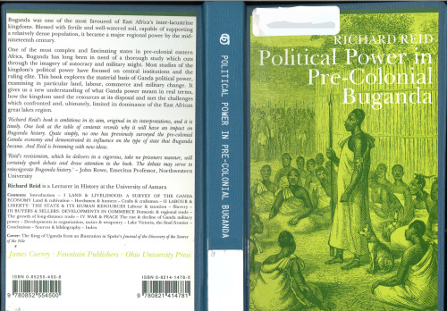 Political Power Pre:Colonial Buganda: Economy, Society & Warfare in the Nineteenth Century