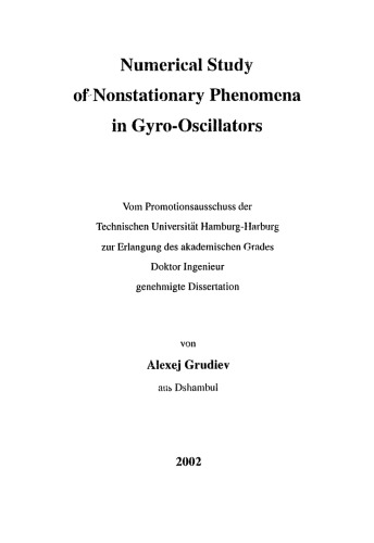 Numerical Study of Nonstationary Phenomena in Gyro-Oscillators