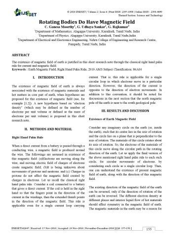 Rotating Bodies Do Have Magnetic Field