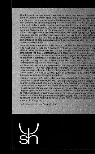 Psychology du langage