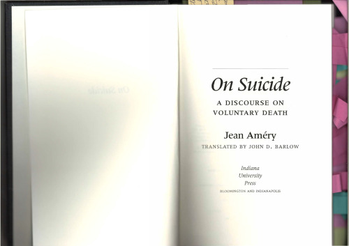 On Suicide: A Discourse on Voluntary Death