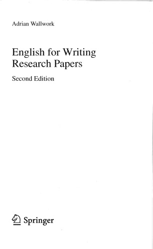 English for Writing Research Papers