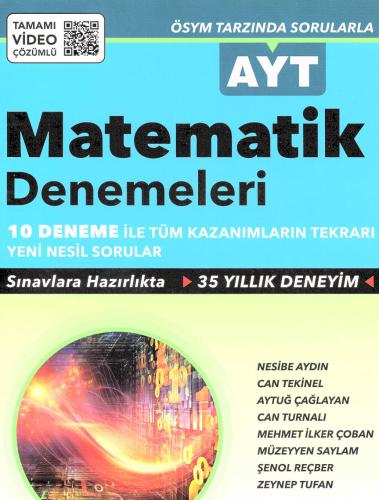 Aydın 10 AYT Matematik Deneme QR Kod ve Cevap Anahtarı
