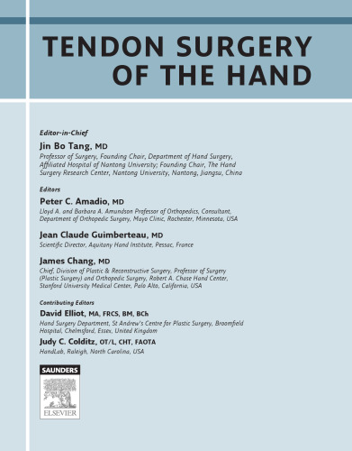 Tendon surgery of the hand