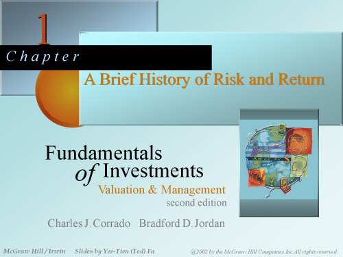 Fundamentals of Investments: Valuation and Management