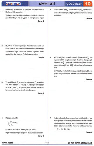 Apotemi 20 AYT Kimya Deneme 9-10