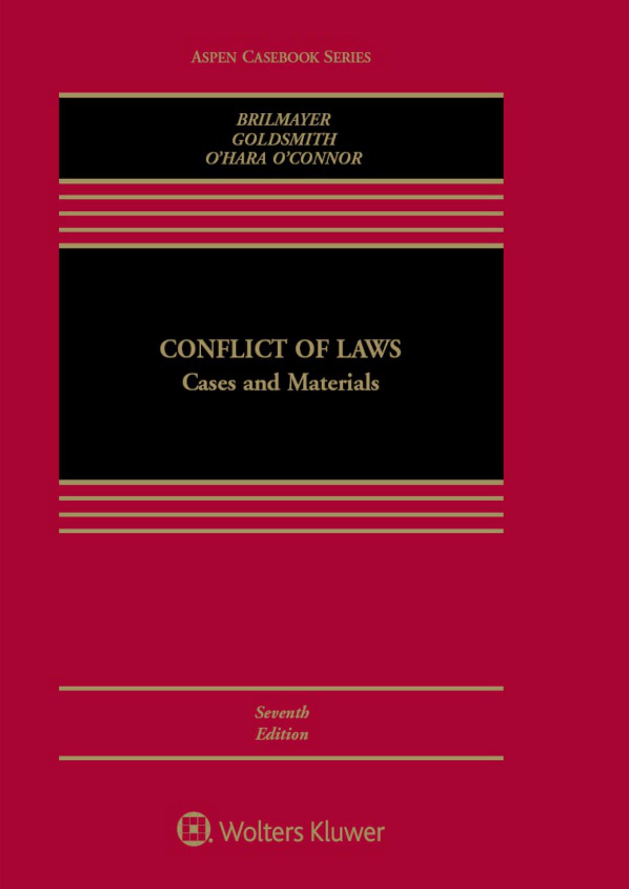 Conflict of Laws: Cases and Materials