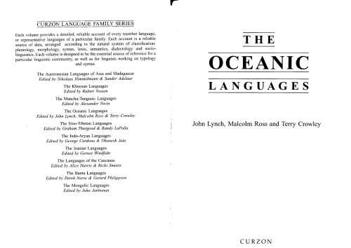 The Oceanic Languages