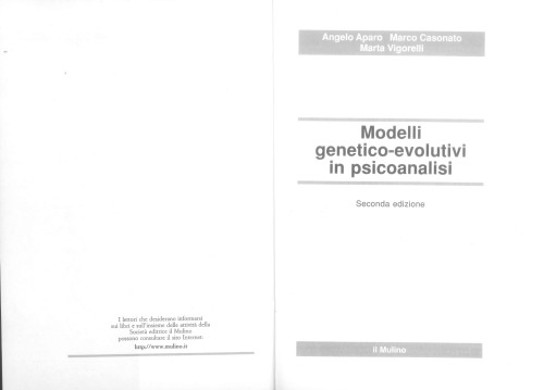 Modelli genetico-evolutivi in psicoanalisi