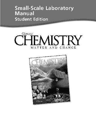 Small Scale Laboratory Manual: Chemistry:  Matter and Change