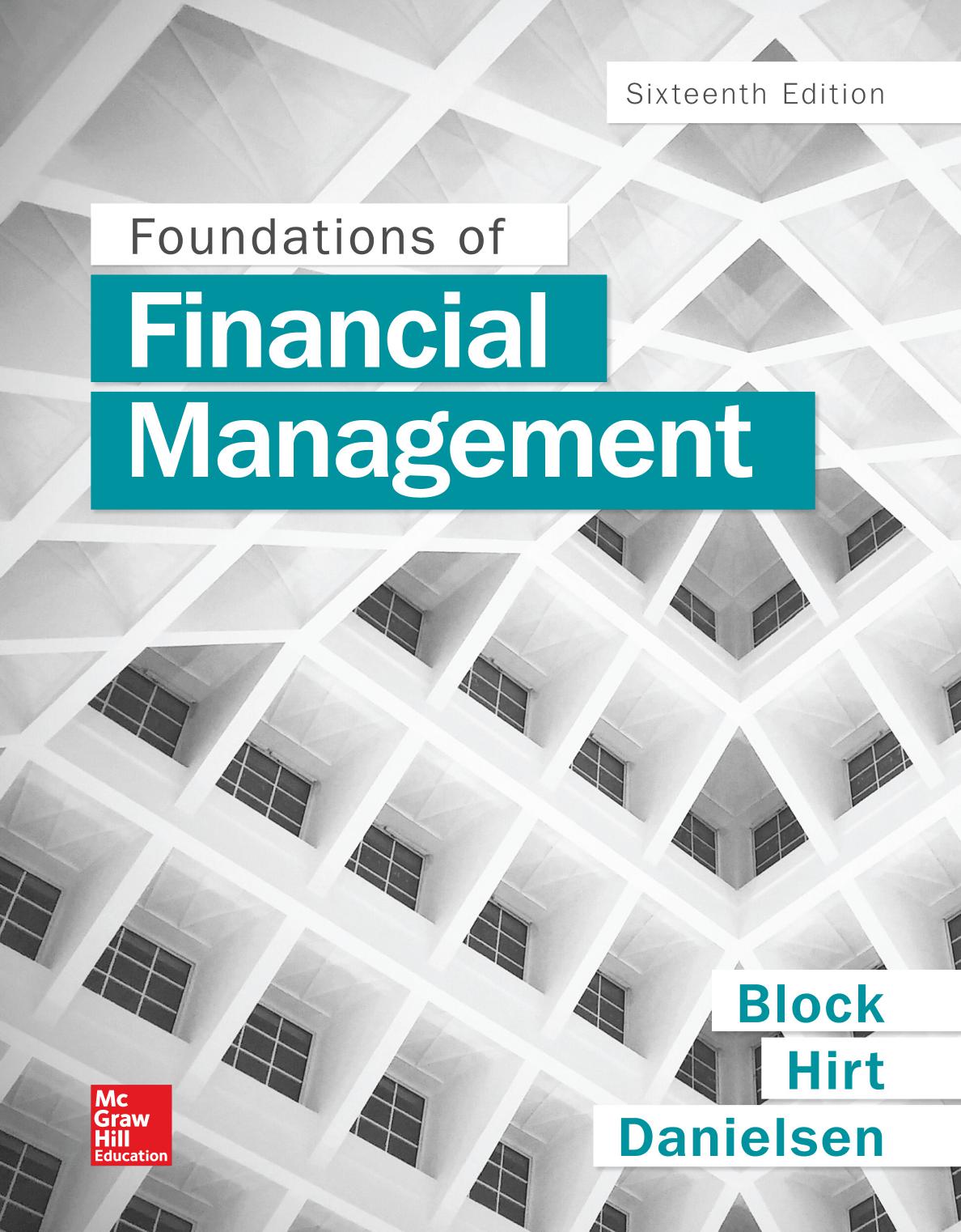 Foundations of financial management