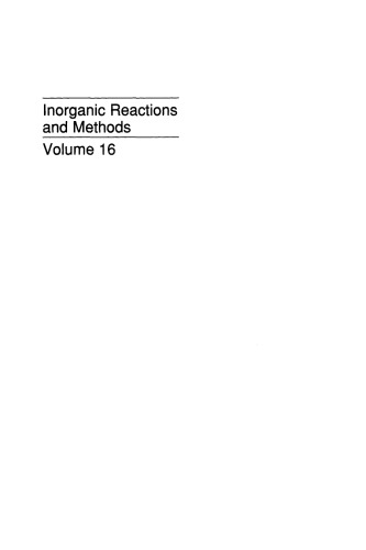 Reactions Catalyzed by Inorganic Compounds