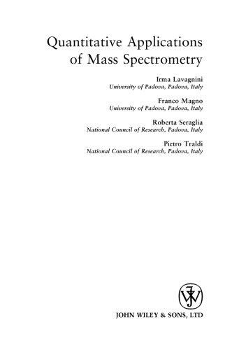 Quantitative Applications of Mass Spectrometry