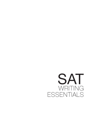 SAT Writing Essentials