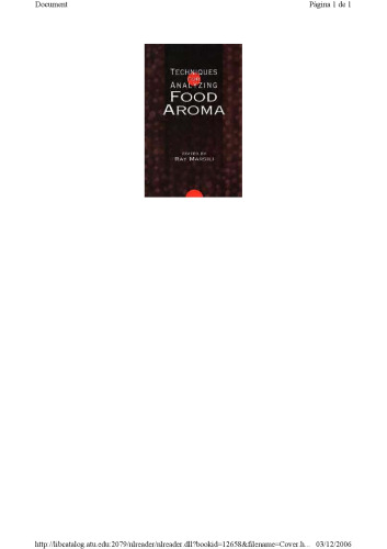 Techniques for Analyzing Food Aroma