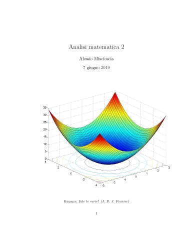 Teoria, teoremi e dimostrazioni di Analisi matematica due