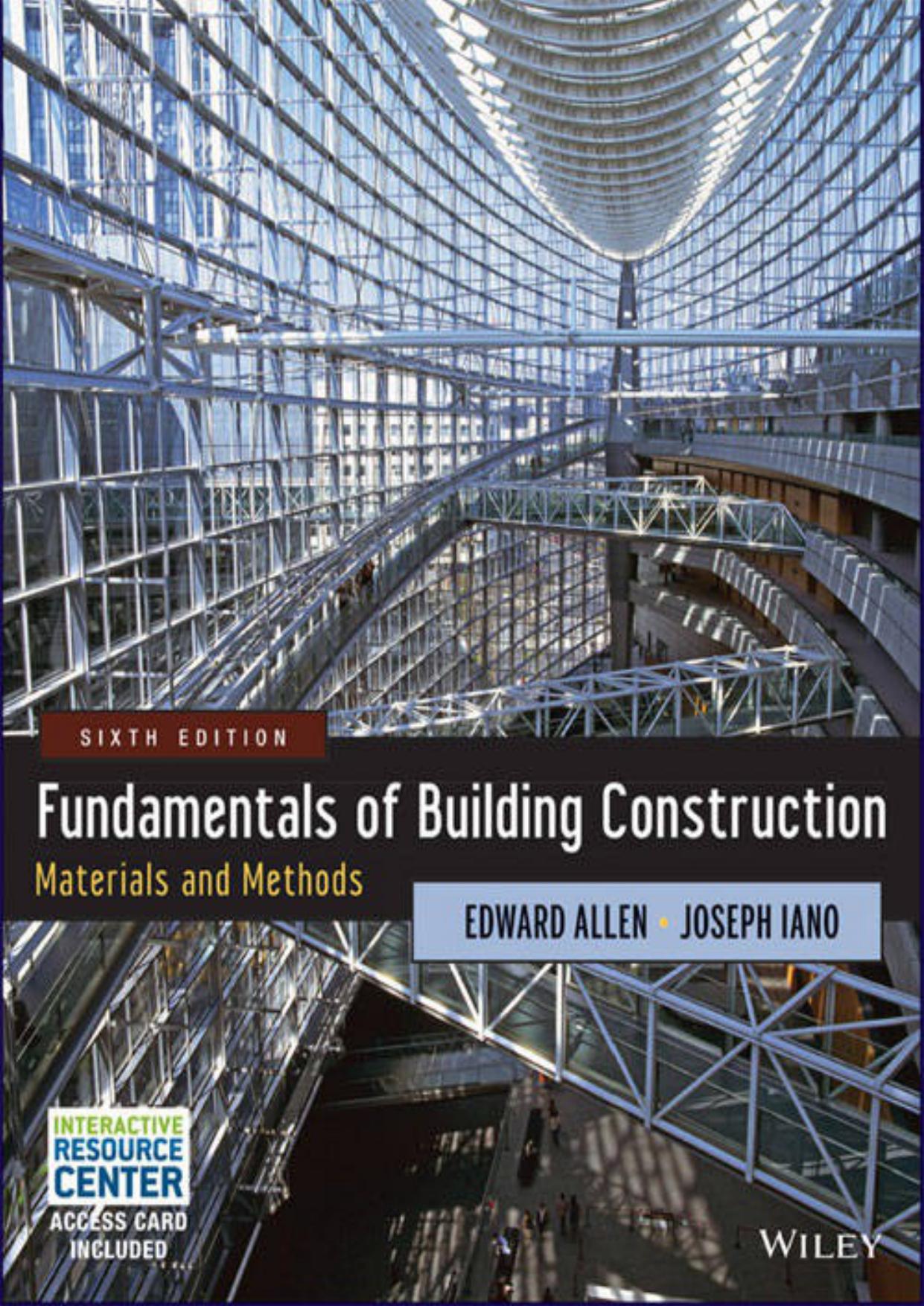 Fundamentals of Building Construction: Materials and Methods